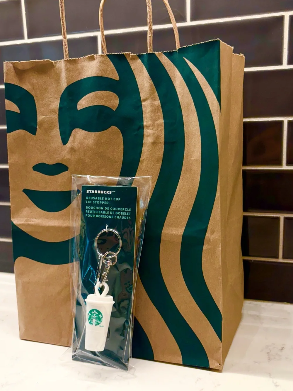 Starbucks - Hot Cup Lid Stopper Keychain